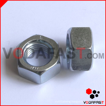 Hex Nuts Blue White Zinc Plated